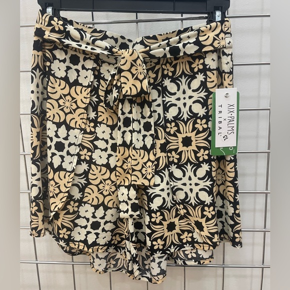 XIX Palms tie waist skort - Picture 1 of 2